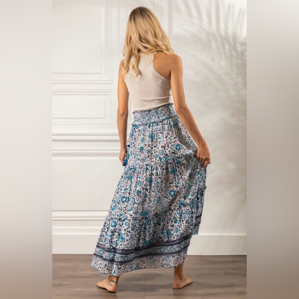 Poupette St Barth Floral Midi Skirt